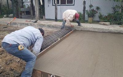 Tamiahua: Pavimentación de la calle El Esfuerzo en la colonia Rivera