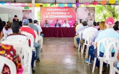 Familias vulnerables recibieron apoyos del Programa Desarrollo a la Vivienda y la Comunidad
