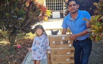 Tamiahua: Continúa el programa de entrega de desayunos a niñas y niños del Jardín San Marcos