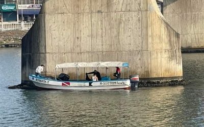 Rescatistas realizan limpieza e inspección submarina de la pilas del Puente Tuxpan