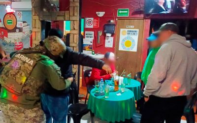 Fuerzas del orden realizan operativos de prevención del delito en bares y cantinas