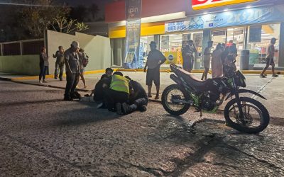 Tremendo choque de motos en la Insurgentes