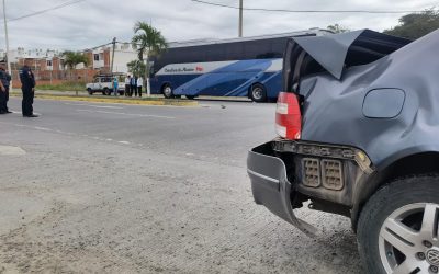Se quiso dar la vuelta en «U»