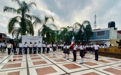 En Tamiahua se conmemoró el Día de la Bandera