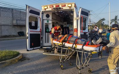CAMD traslada a motociclista herido tras choque en La Mata de Tampamachoco