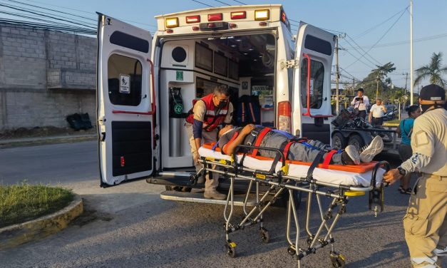 CAMD traslada a motociclista herido tras choque en La Mata de Tampamachoco