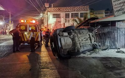 Noticia de la volcadura en Galeana