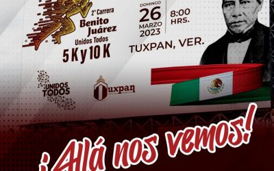 Este 26 de marzo se realizará en Tuxpan la carrera Atlática unidos todos “Benito Juárez”
