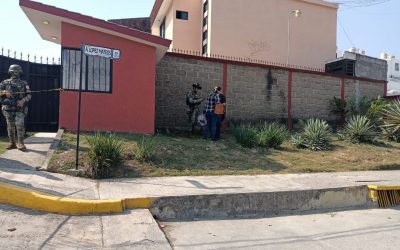 Policía asegura pistola semioculta en arbusto del Fraccionamiento Petropolis