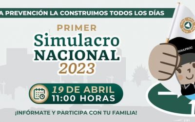 Tuxpan participará en el Primer Simulacro Nacional 2023 este 19 de abril