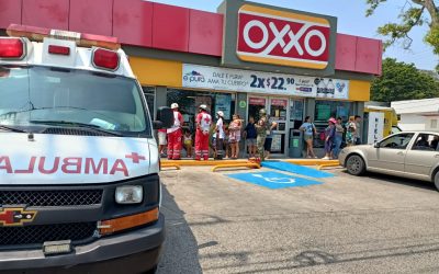 Accidente de tránsito deja dos heridos en la colonia Adolfo Ruiz Cortines