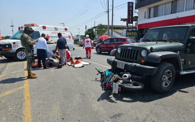 Grave accidente en Tuxpan deja a estudiantes del CONALEP heridos