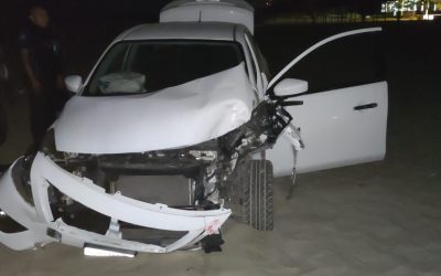 Vehículo sospechoso de accidente en Tuxpan es asegurado por los polimarinos