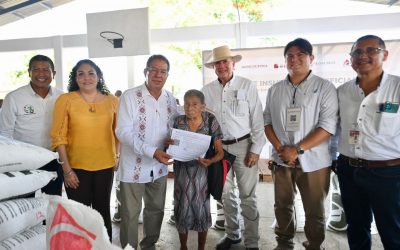 Productores de Tuxpan recibieron más de 255 toneladas de abono del “Programa Fertilizantes para el Bienestar
