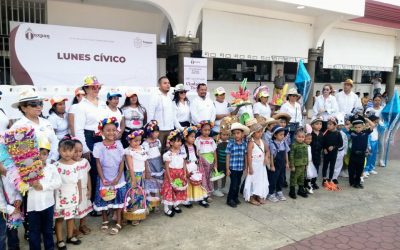En el lunes cívico se recordó el 142 Aniversario de la Ciudad de Tuxpan