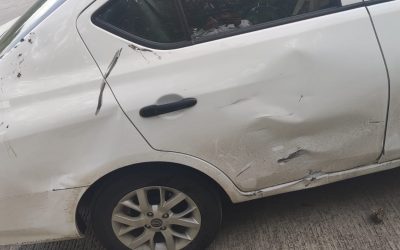 Accidente Vial en la Ochoa deja daños materiales y un lesionado