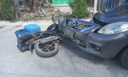 Accidente de tránsito sin heridos en la Murillo Vidal