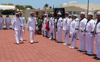 La Secretaría de Marina realiza ceremonia de cambio de Mando de Armas en la Fuerza Naval del Golfo