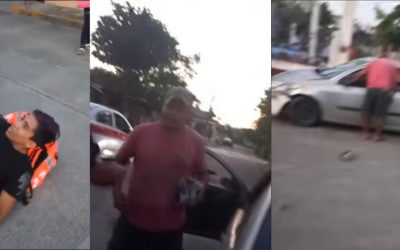 Ebrios causan accidente y huyen, dejando a víctima herida