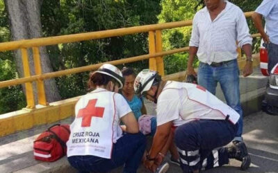 Álamo: ¡Derraparon sobre el Jolopo y sobreviven para contarlo!