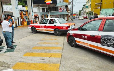 Noticia del Choque de Taxis en Arteaga