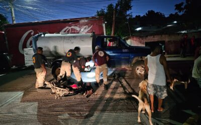 Trabajador de COCOA Embestido por Pipa de Agua Potable