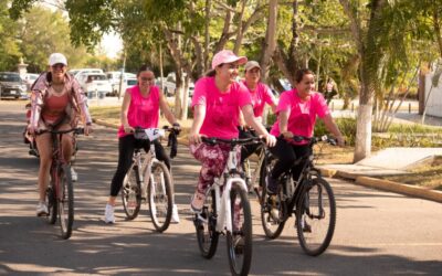 Con gran participación se llevó a cabo la Rodada con Causa, en apoyo de las mujeres que luchan contra el cáncer