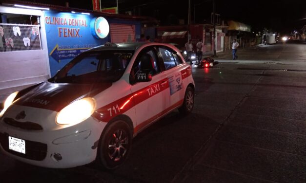 Motociclista herido en la madrugada en el accidente de la Cuauhtémoc