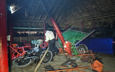 DESTROZAN PALAPA EN SANTIAGO DE LA PEÑA