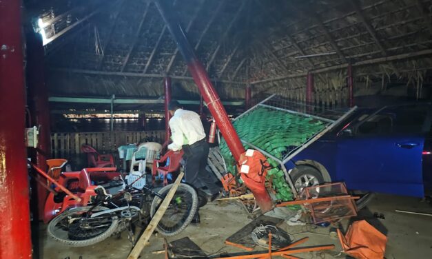 DESTROZAN PALAPA EN SANTIAGO DE LA PEÑA