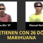Interviene Fuerza Civil a dos sujetos con 26 dosis de marihuana en Tuxpan