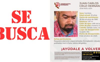 Desaparece Joven que Requiere Atención Médica Especializada en Tuxpan, Veracruz