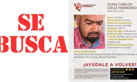 Desaparece Joven que Requiere Atención Médica Especializada en Tuxpan, Veracruz