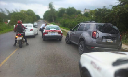 Aparatoso choque por alcance en la carretera Tuxpan-Tampico
