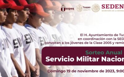 Se realizará el Sorteo Anual del Servicio Militar Nacional para clase 2005 y remisos