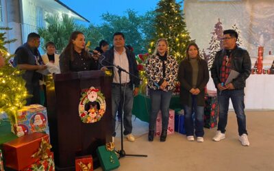 Mensaje de la maestra Anahí Aguilar López, regidora cuarta del Ayuntamiento de Tuxpan Veracruz para la primaria Antonio C. Rascón