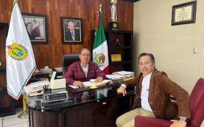 Operativo coordinado para proteger la tranquilidad que ha gozado Tuxpan; el Gobernador Cuitláhuac García Jiménez se reunió con el alcalde José Manuel Pozos Castro