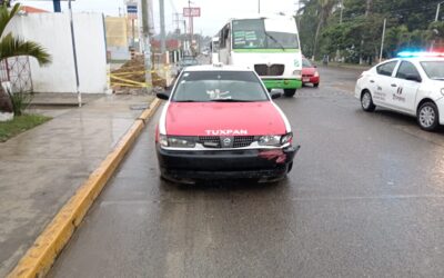 ¡OTRO TAXI! Accidente en la Carretera Tuxpan-Tampico