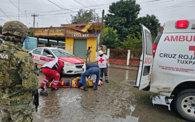Motociclista Hospitalizado Tras Chocar con Taxi en la Nacional