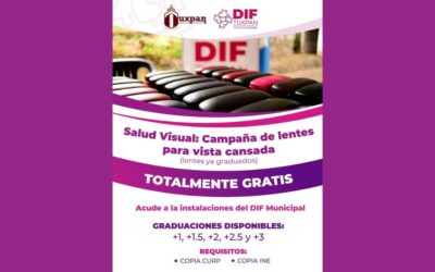 DIF Tuxpan Inicia Campaña de Lentes Graduados Gratuitos para Combartir la Vista Cansada
