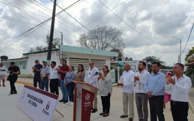 Gobierno municipal inauguró la pavimentación con concreto hidráulico de la calle Ixcóatl, de la colonia Anáhuac