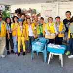 Integrantes del Club de Leones International de Tuxpan brindan apoyo alimentario a familiares de pacientes hospitalizados