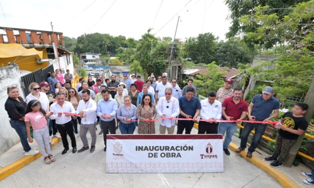 La calle Naciones Unidas, de la colonia el Esfuerzo fue transformada con obras de pavimentación, guarniciones y banquetas