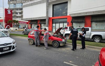 Alamense choca en el Bulevar