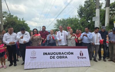 Se inauguró la pavimentación con concreto hidráulico de la calle Miguel Hidalgo, de la colonia Insurgentes