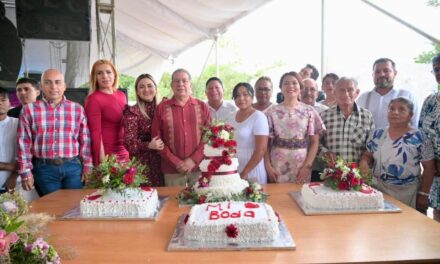 180 parejas contrajeron matrimonio en Tuxpan, como parte del Programa “Bodas Colectivas 2024”