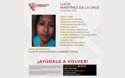 Reportan desaparición de una jovencita en Tuxpan, Veracruz