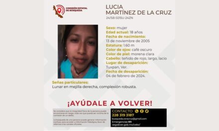 Reportan desaparición de una jovencita en Tuxpan, Veracruz