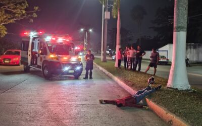 Joven Motociclista se Estrella Fatalmente Contra una Palmera