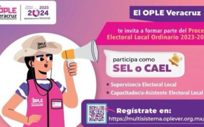 ¡Participa como Supervisor Electoral o Capacitador Asistente Electoral Local con el OPLE!